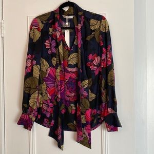 Trina Turk silk blouse size M